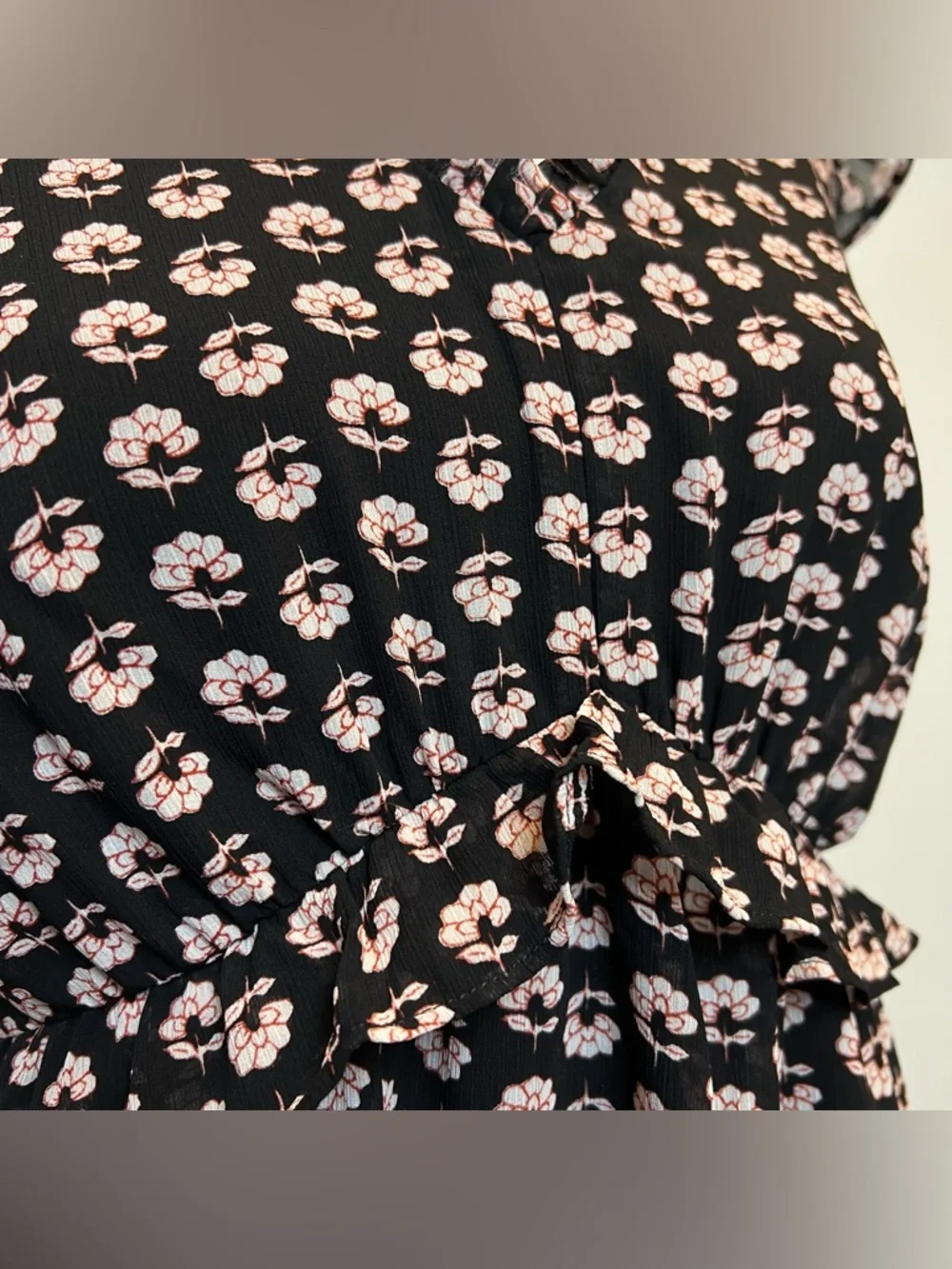 J Crew Sz 0 Floral Summer Dress Ruffle Whimisgoth Fairy Graduation Wedding Guest